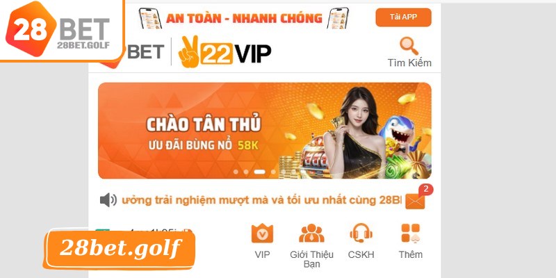 28BET sở hữu giao diện trực quan, tối ưu cho cả máy tính cùng điện thoại